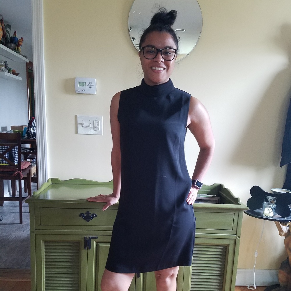 Black cocktail dress